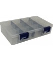 Plastový organizér IDEAL BOX L - transparentní/tm. modrá